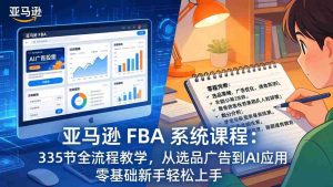 （17744期）亚马逊 FBA 系统课程（更新26年3月）335节全流程教学，从选品广告到AI应用，零基础新手轻松上手-网创资源