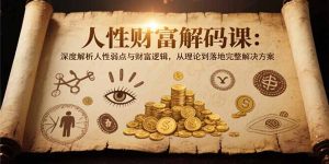 （15434期）人性财富解码课6.0：深度解析人性弱点与财富逻辑，理论到落地完整解决方案-网创资源
