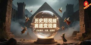 （15386期）历史短视频赛道变现课，百集素材库应用，文案剪辑技巧，账号运营全案-网创资源