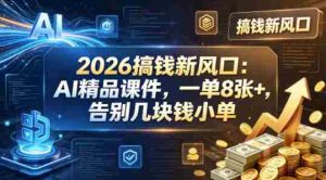 2026搞钱新风口：AI精品课件，一单8张+，告别几块钱小单-网创资源