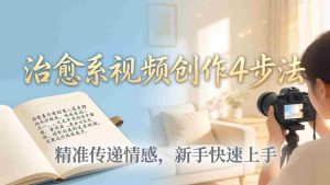 （18165期）治愈系视频创作4步法：从文案打磨到画面呈现，精准传递情感，新手快速上手出优质内容-网创资源