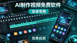 AI制作视频免费软件，安卓软件，效果自测-网创资源