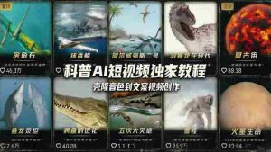 （18016期） 科普造物主AI短视频独家教程：从软件安装、壳隆音色到文案视频创作，零基础快速做爆款-网创资源