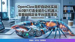 （17996期）OpenClaw龙虾自动化实战：从0到1打造全能办公机器人，零基础搞定全平台效率革命-网创资源