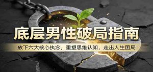 底层男性破局指南：放下六大核心执念，重塑思维认知，走出人生困局-网创资源