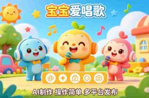 AI制作儿歌动画短视频，可多平台发布，操作简单好上手-网创资源