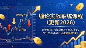 （17866期）缠论实战系统课程(更新26年4月)，理论解析+行情分解+买卖点捕捉，提升交易胜率，月收益突破50%-网创资源