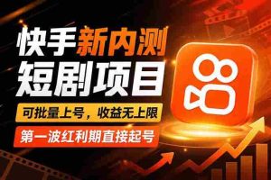 （17832期）快手最新短剧玩法，零操作无脑上号，收益无上限，新手也能轻松上车-网创资源