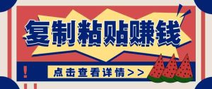 零门槛零成本复制粘贴赚钱项目，评论区留言评论即可轻松日赚取100+-网创资源