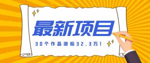 30 条作品涨粉 32 万！零成本复刻高认知心理学视频，普通人也能做的爆款玩法-网创资源