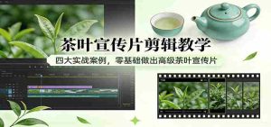 茶叶宣传片剪辑教学：四大实战案例，零基础做出高级茶叶宣传片-网创资源