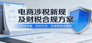 电商涉税新规及财税合规方案：风险自查，应对方法，合规框架全解析-网创资源