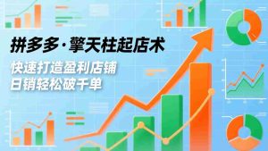 （17715期）拼多多·擎天柱起店术3.0(更新)，爆流布局、利润起飞、不断流，快速打造盈利店铺，日销破千单-网创资源