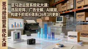 （17622期）亚马逊运营系统化大课：选品矩阵，广告全解，AI赋能，构建千阶成长体系(26年3月更新)-网创资源