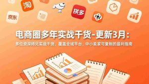 （17577期）电商圈多年实战干货-更新3月：多位资深师兄实战干货，覆盖全域平台，中小卖家可复制的盈利指南-网创资源