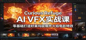 Curious Refuge AI VFX实战课，零基础打造好莱坞级爆炸火焰电影特效-网创资源