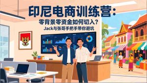 （17533期）印尼电商训练营：零背景零资金如何切入？Jack与张哥手把手带你避坑-网创资源