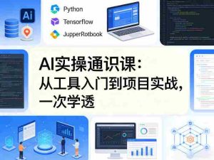 AI实操通识课，从工具入门到项目实战，一次学透-网创资源