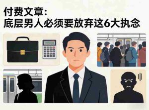 付费文章：底层男人必须要放弃这6大执念-网创资源