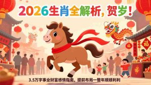 （17428期）付费文章：贺岁！2026生肖全解析，3.5万字事业财富感情指南，提前布局一整年顺顺利利-网创资源