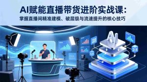 （17405期）AI赋能直播带货进阶实战课：掌握直播间精准建模、破层级与流速提升的核心技巧-网创资源