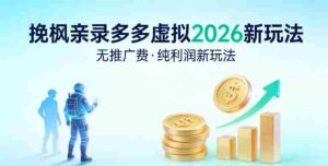 拼多多虚拟2026新玩法，无推广费，纯利润新玩法-网创资源