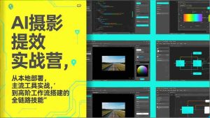 （17393期）AI+摄影提效实战营，从本地部署，主流工具实战，到高阶工作流搭建的全链路技能-网创资源