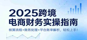 2025跨境电商财务实操指南：核算流程+账务处理+平台账单解析，轻松上手！-网创资源