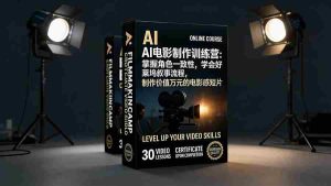 （17223期）AI电影制作训练营：掌握角色一致性，学会好莱坞叙事流程，制作价值万元的电影感短片-网创资源