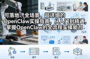 可落地、全场景、超详细的OpenClaw实操指南，从入门到精通，掌握OpenClaw的全流程实操能力-网创资源
