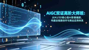 （17198期）AIGC双证高阶大师班：从MJ/SD核心到AI影像编剧，构建全链路创作与商业应用体系-网创资源