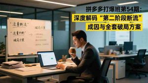 （17163期）拼多多打爆班第54期：深度解码“第二阶段断流”成因与全套破局方案-网创资源