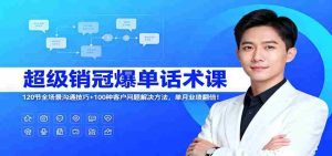 超级销冠爆单话术课：120节全场景沟通技巧+100种客户问题解决方法，单月业绩翻倍！-网创资源