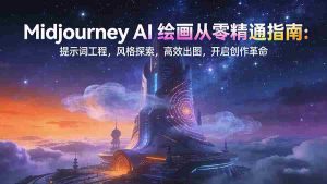 （17118期）Midjourney AI绘画从零精通指南：提示词工程，风格探索，高效出图，开启创作革命-网创资源