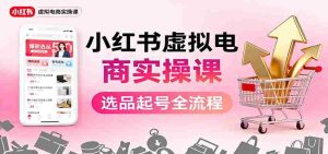 小红书虚拟电商实操课：选品起号+AI 内容创作+店铺运营+引流私域+自动化发笔记-网创资源