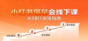小红书爆量会线下课，聚焦小红书运营全流程，从0到1爆店实操方案-网创资源
