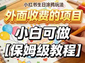 小红书生日涂鸦玩法，外面收费的项目，小白可做【保姆级教程】-网创资源