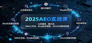 2025AEO实战课：AI关键词，提示词，N8N工作流，Bing站点地图，Ahrefs关键词挖掘-网创资源