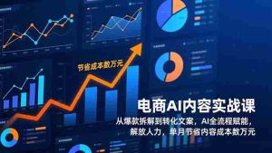 （17061期）电商AI内容实战课，从爆款拆解到转化文案，AI全流程赋能，解放人力，单月节省内容成本数万元-网创资源