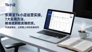 （17041期）东南亚Tk小店运营实操，7大实用方法，精准找到能卖爆的货。不讲虚理论，立即能上手的实操动作-网创资源