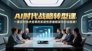 （16990期）AI时代战略转型课：一套应对技术变革的系统性思维框架与行动指南！-网创资源