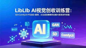 （16983期）LibLIb AI视觉创收训练营：SD+ComfyUI+PS合成+案例，从生成到精修的全套AI视觉创作技能-网创资源