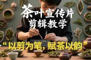 茶叶宣传片剪辑教学，以剪为笔，赋茶以韵，新手也能拍出高级感-网创资源