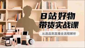 （16892期）B站好物带货实战课，账号定位、选品拍摄、运营变现，全流程教学，实现UP主月入过万-网创资源