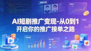 AI短剧推广变现-从0到1开启你的推广接单之路-网创资源