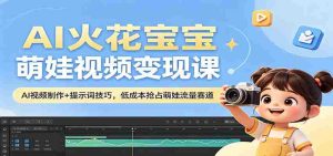 AI火花宝宝萌娃视频变现课：AI视频制作+提示词技巧，低成本抢占萌娃流量赛道-网创资源