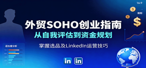 外贸SOHO创业指南：从自我评估到资金规划，掌握选品及LinkedIn运营技巧-网创资源