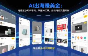 AI出海賺美金：海外版小红书带货，掌握AI工具，抢占海外流量红利（更新2026）-网创资源