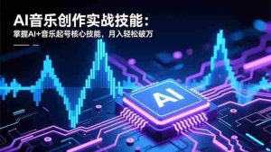 （16600期）AI音乐创作实战技能：掌握AI+音乐起号核心技能，月入轻松破万-网创资源