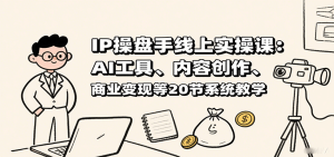 IP操盘手线上实操课：AI工具、内容创作、商业变现等20节系统教学-网创资源